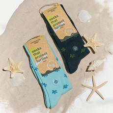 Conscious Step Socks that Protect Turtles Navy Small