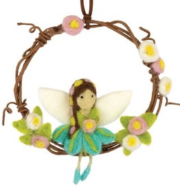 DZI Handmade Garden Fairy Mini Wreath