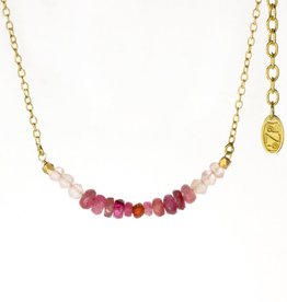 DZI Handmade Rosy Bar Necklace