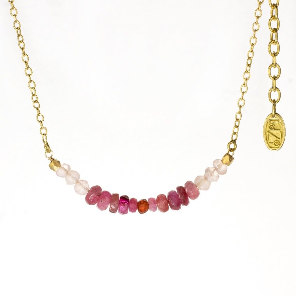 DZI Handmade Rosy Bar Necklace