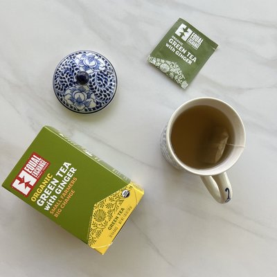 Equal Exchange Organic Green with Ginger Tea 20pc Box