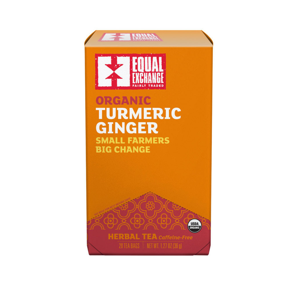 Equal Exchange Organic Turmeric Ginger Tea 20pc Box