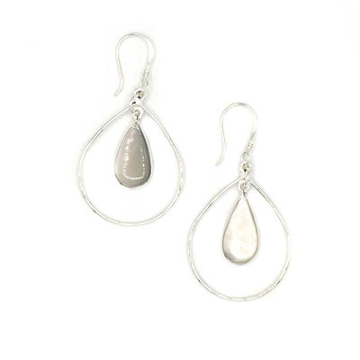 Fair Anita Mother of Pearl Teardrop Earrings