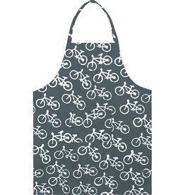 Global Mamas Reversible Apron: Charcoal Bikes