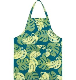 Global Mamas Reversible Apron: Green Bananas