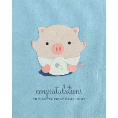 Good Paper Little Piggy Congrats Baby Card