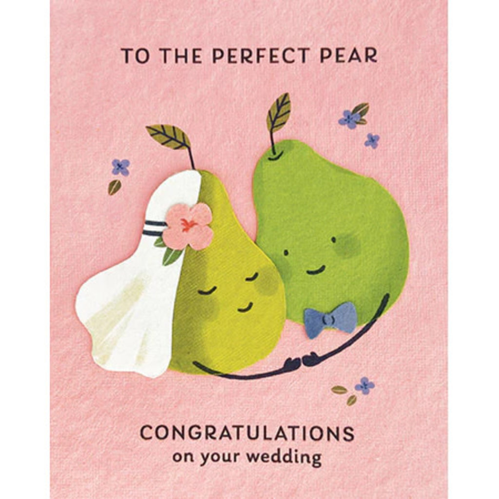 Good Paper Perfect Pear Wedding Card