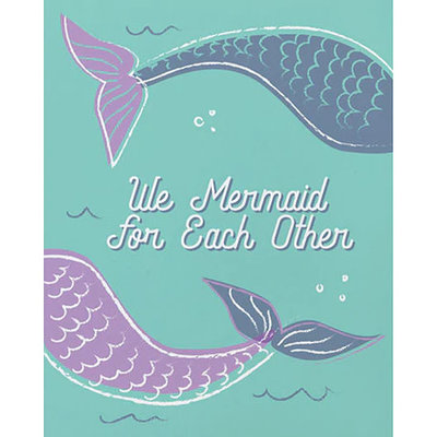 Good Paper We Mermaid Love Card