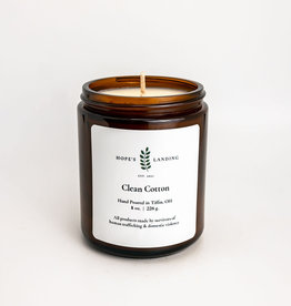 Hopes Landing Clean Cotton Candle 8oz Jar