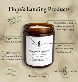 Hopes Landing Eucalyptus & Spearmint Candle 8oz Jar
