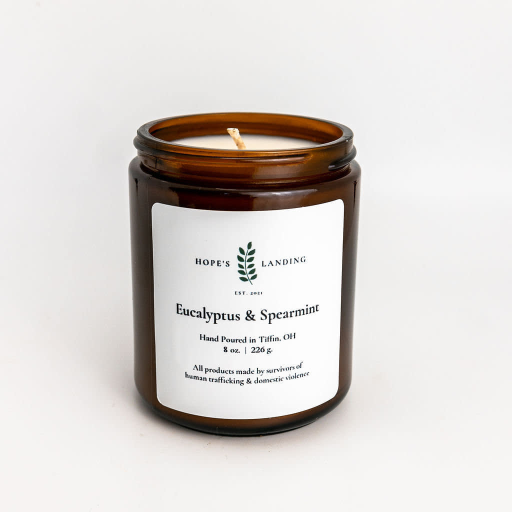 Hopes Landing Eucalyptus & Spearmint Candle 8oz Jar