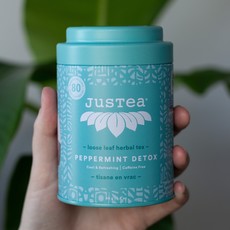 Just Tea Peppermint Detox Loose Leaf Tea Tin