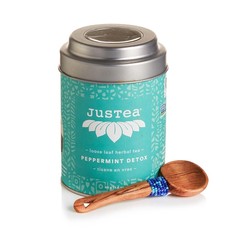 Just Tea Peppermint Detox Loose Leaf Tea Tin