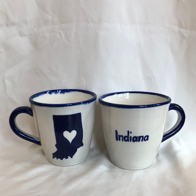 Lucia's Imports Love Indiana State Ceramic Mug