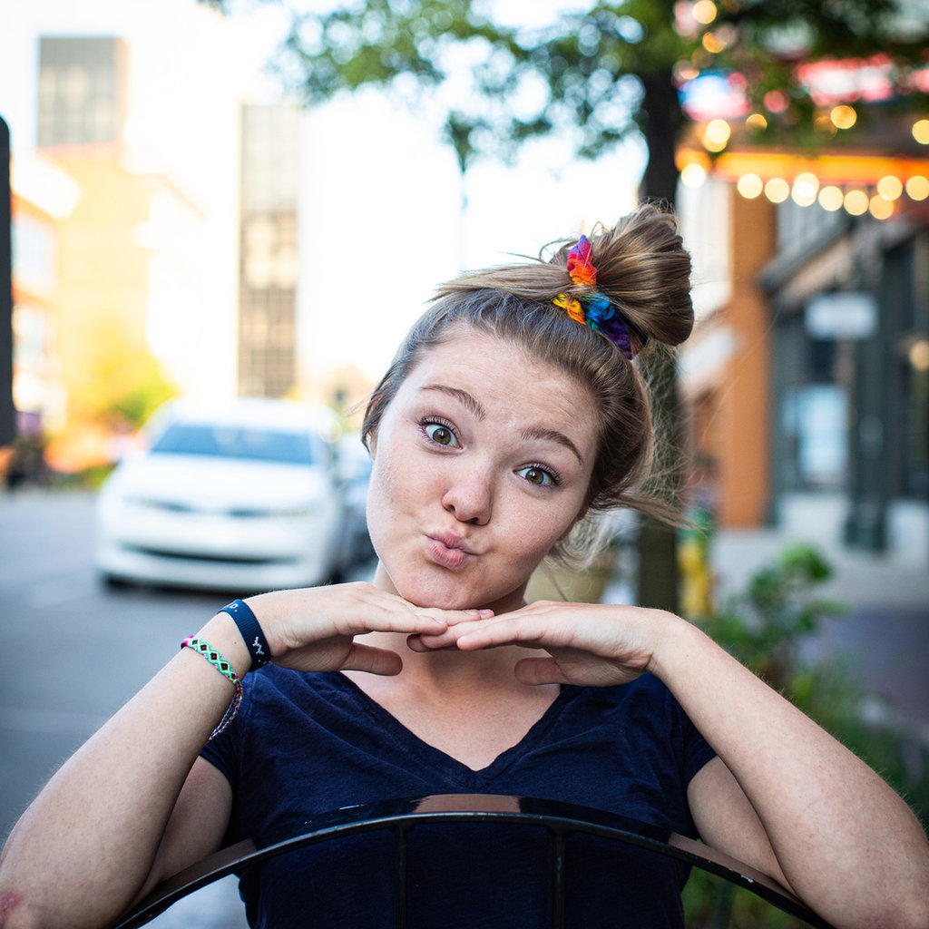 Lucia's Imports Rainbow Hair Scrunchie