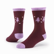 Maggie's Organics Merino Wool Snuggle Socks Forest Wine