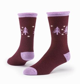 Maggie's Organics Merino Wool Snuggle Socks Forest Wine