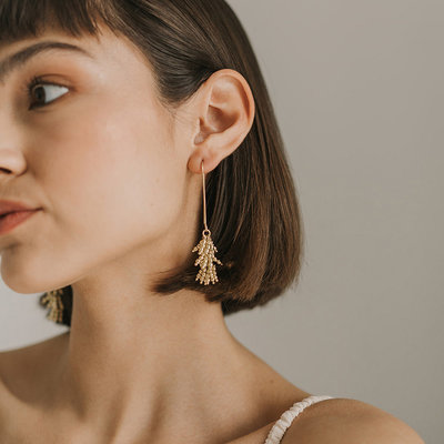 Matr Boomie Jaya Drop Bead Fringe Earrings