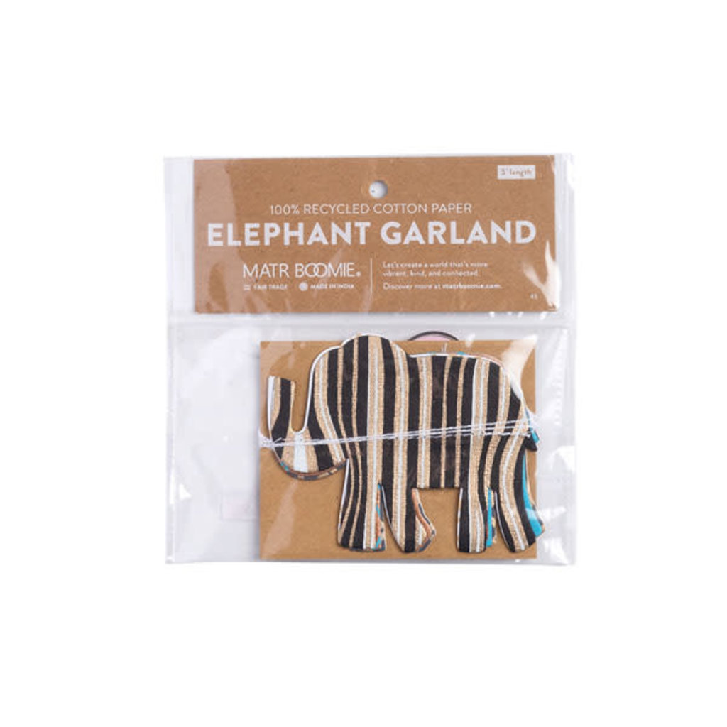 Matr Boomie Metallic Cotton Garland: Elephant