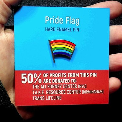 Microcosm Pride Flag Hard  Enamel Pin