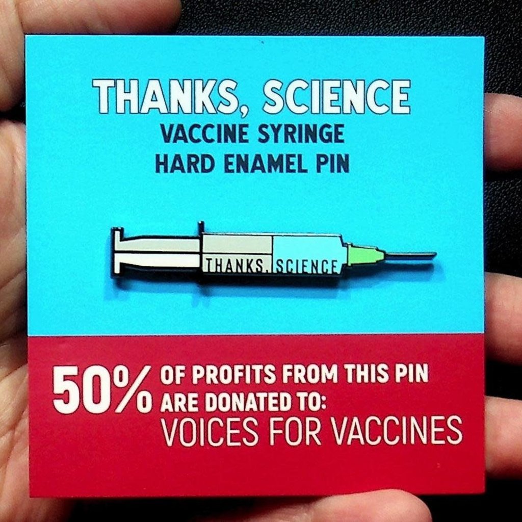 Microcosm Thanks Science Hard Enamel Pin