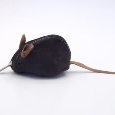 Minga Imports Leather Mouse Coin Purse