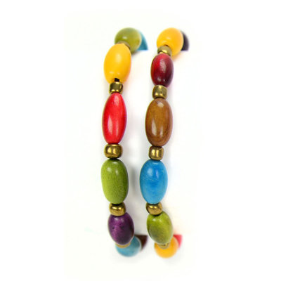 Minga Imports Sofia Tagua Bracelet: Multi