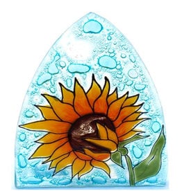 PamPeana Sunflower Fused Glass Night Light