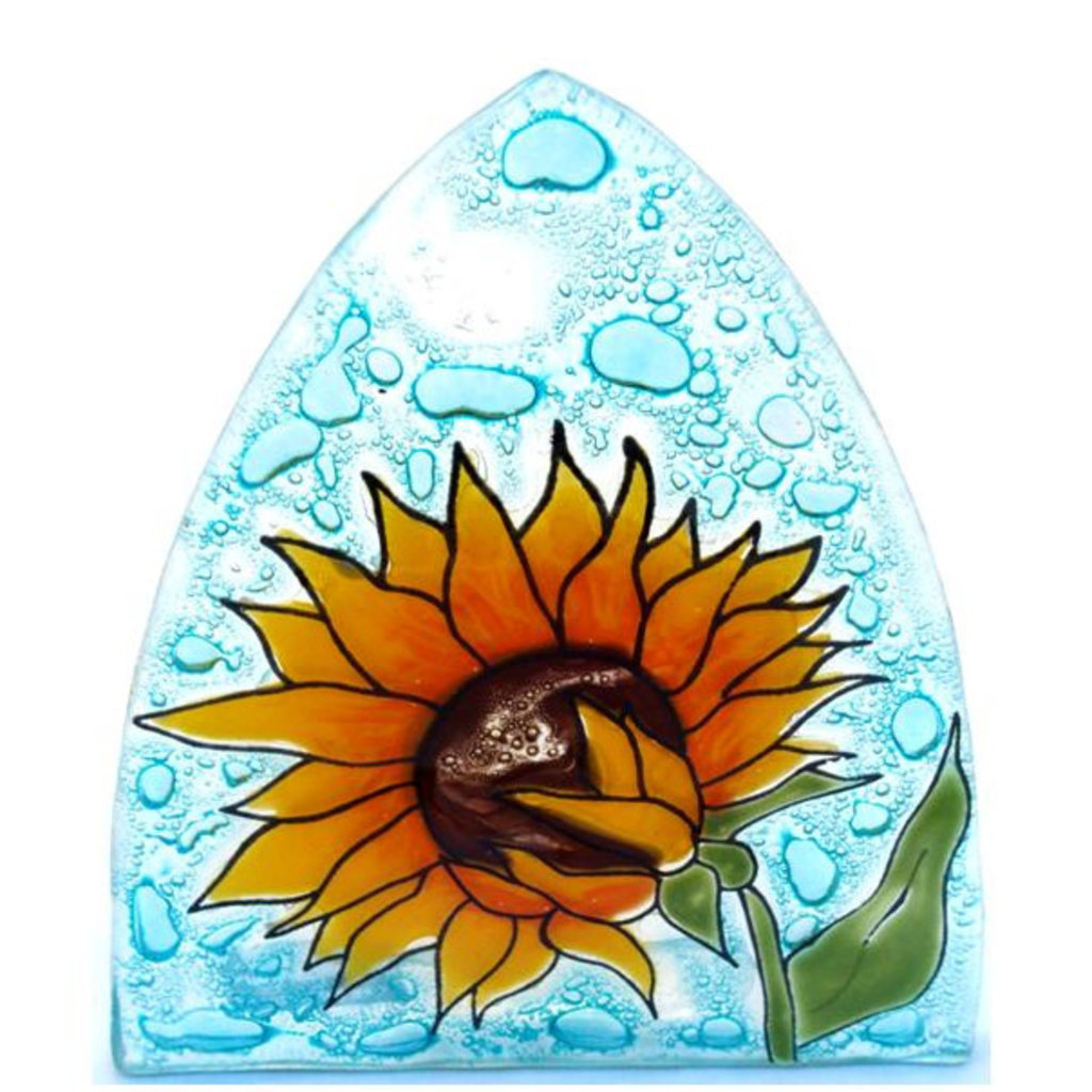 PamPeana Sunflower Fused Glass Night Light