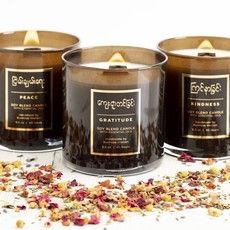 Prosperity Candle Burmese 8oz Candle: Peace Tobacco Leaf