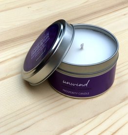 Prosperity Candle Inspiration Quote 4oz Candle: Unwind