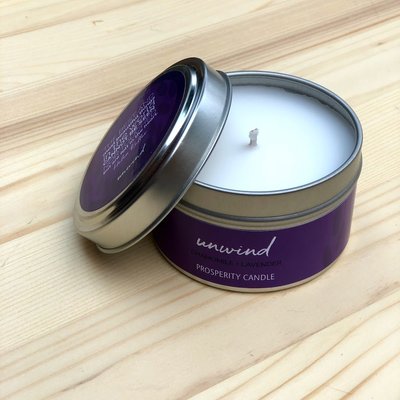Prosperity Candle Inspiration Quote 4oz Candle: Unwind