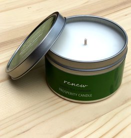 Prosperity Candle Inspiration Quote 6oz Candle: Renew