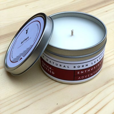 Prosperity Candle Zodiac 6oz Candle: Aries Amber & Bergamot