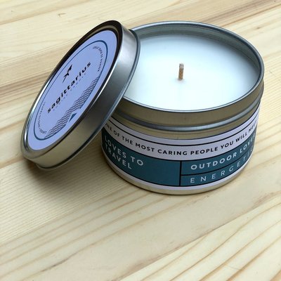 Prosperity Candle Zodiac 6oz Candle: Sagittarius Sandalwood & Oakmoss