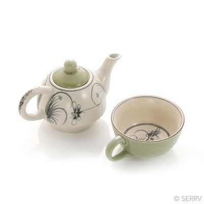 Serrv Dragonfly Ceramic Tea for One