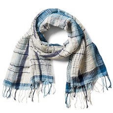 Serrv Kohara Plaidweave Cotton Scarf