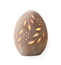 Serrv Terracotta Egg Lantern