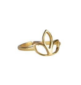 Ten Thousand Villages Golden Lotus Ring