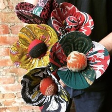 Ten Thousand Villages Recycled Sari Flower