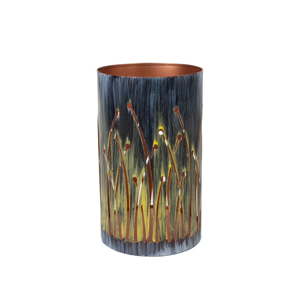 Ten Thousand Villages Seagrass Iron Candleholder