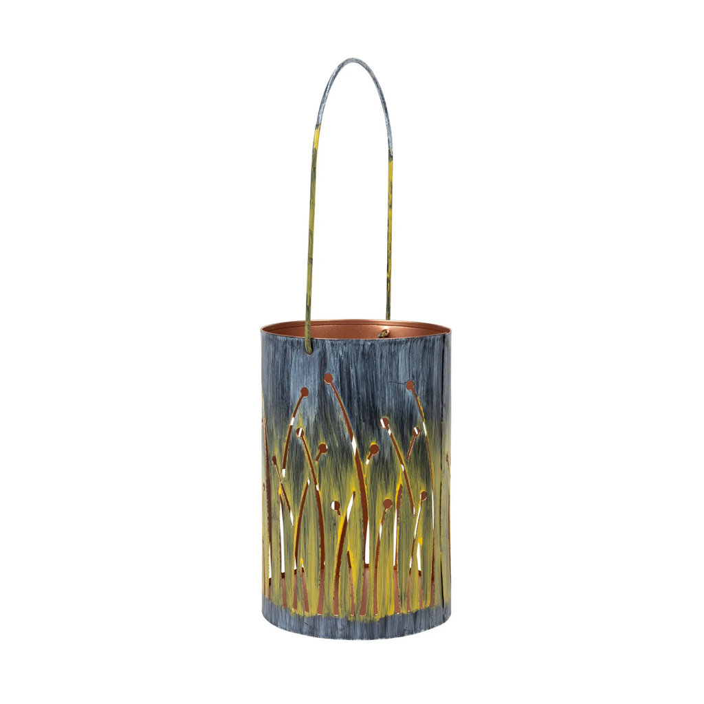 Ten Thousand Villages Seagrass Iron Hanging Lantern