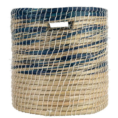 Ten Thousand Villages Seaside Kaisa Grass Basket 14''