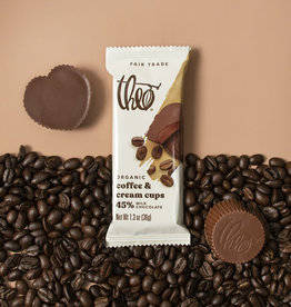 Theo Chocolate 45% Milk Chocolate Coffee & Cream Cups