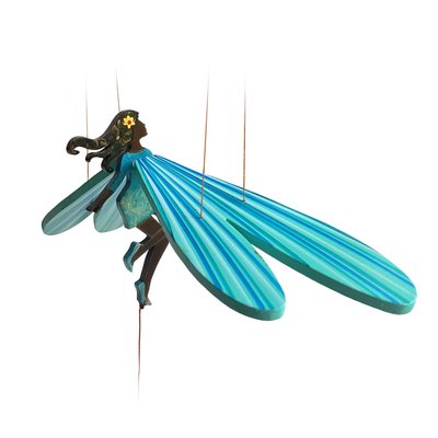 Tulia's Artisan Gallery Flying Mobile: Black Fairy