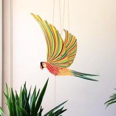 Tulia's Artisan Gallery Flying Mobile: Macaw Parrot