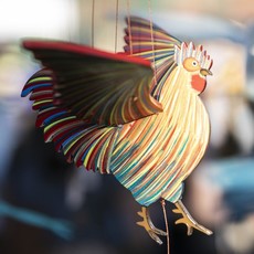 Tulia's Artisan Gallery Flying Mobile: Rooster