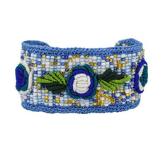 Unique Batik Rosita Bracelet: Blue