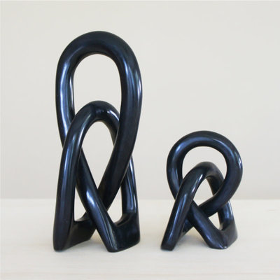 Venture Imports Large Wedding Knot Sculpture Black