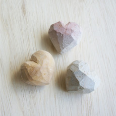 Venture Imports Work in Progress Soapstone Heart Rock